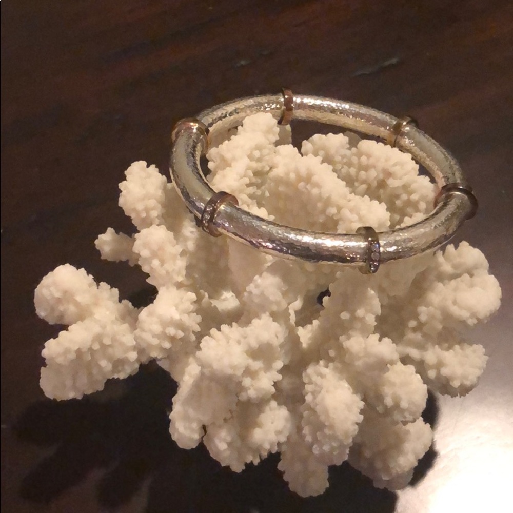 Silpada Hammered Sterling Silver Bangle - Picture 2 of 8